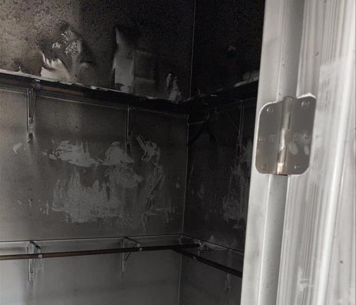 Master Closet Damage from a fire